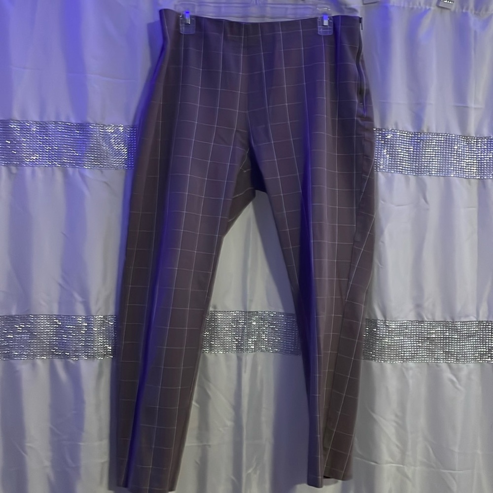 A New Day Brown and white dress pants